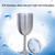 New Fashion Stainless Steel Vacuum Cup Red Wine Cocktail Goblet Creative Gift (Red)
