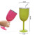 New Fashion Stainless Steel Vacuum Cup Red Wine Cocktail Goblet Creative Gift (Red)