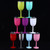 New Fashion Stainless Steel Vacuum Cup Red Wine Cocktail Goblet Creative Gift (Red)