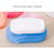 5 PCS Disposable Portable Travel Boxed Confetti Soap Mini Soap Paper, Random Color Delivery