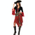 Cruel Seas Captain Buccaneer Pirate Cosplay Costume Women Sexy Halloween Fancy Dress Clothing, Chest: about 90cm, Waistline: about 76cm