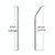 4 PCS Reusable Stainless Steel Drinking Straw + Cleaner Brush Set Kit,  215*8mm(Silver)