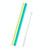 2 PCS Food Grade Silicone Straws Cartoon Colorful Drink Tools with 1 Brush, Straight Pipe, Length: 25cm, Outer Diameter: 11mm, Inner Diameter: 9mm, Random Color Delivery