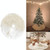 Christmas Tree Plush Skirt White Round Ornament Decoration, Diameter: 90cm