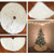 Christmas Tree Plush Skirt White Round Ornament Decoration, Diameter: 90cm