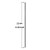 5 PCS Reusable Stainless Steel Straight Drinking Straw + Cleaner Brush Set Kit,  215*6mm(Black)