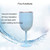 New Fashion Stainless Steel Vacuum Cup Red Wine Cocktail Goblet Creative Gift (Mint Green)