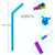 20 PCS Food Grade Silicone Straws Cartoon Colorful Drink Tools with 1 Brush, Crude Bend Pipe, Length: 25cm, Outer Diameter: 7.8mm, Inner Diameter: 5mm, Random Color Delivery