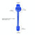AONIJIE Unisex Adjustable Elastic Reflective Sports Lace Quick Lock Shoelace(Blue)