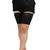 Outdoor Sports Silicone Non-slip Skin Protection Knee Pads Sports Calf Stretch Support Thigh Leg Sets, Size: 42-50cm(Black)