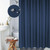 Thickening Waterproof And Mildew Curtain Honeycomb Texture Polyester Cloth Shower Curtain Bathroom Curtains,Size:120*200cm(Dark Blue)