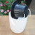 Lazy Flower Pots Automatic Water-absorbing Hydroponic Potted Plants Circular Resin Plastic Flower Pots Double-layer Design Self Watering Planter, Diameter: 12cm, Height: 12.2cm(White)