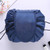 Travel Large Volume Drawstring Bag Cosmetic Sundries Storage Bag(Navy Blue)
