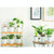 Lazy Flower Pots Automatic Water-absorbing Hydroponic Potted Plants Circular Resin Plastic Flower Pots Double-layer Design Self Watering Planter, Diameter: 13cm, Height: 13.7cm(White)