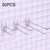50 PCS 5.8mm Supermarket Iron Grid Shelf Double Hook, Length: 15cm