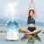 ML-824 100ML Gypsophila Flowers Aromatherapy Diffuser Air Humidifier with Colorful LED Light for Office / Home(Blue)