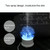ML-824 100ML Gypsophila Flowers Aromatherapy Diffuser Air Humidifier with Colorful LED Light for Office / Home(Blue)