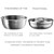 450ml Stainless Steel Interior And Plastic Exterior Double Layer Cartoon Style Bowl With Cover And Handles For Child At Age 2 To 9(Pink)