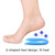 5 Pairs U-shaped Heel Pad Soft and Comfortable Shock Absorption Silicone Pad Insole, Size: S(30-34 Yards)