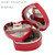 Two-layer Heart Shape Small Jewelry Box Synthetic Leather Rings and Earrings Mirrored Travel Storage Case(Red) Two-layer Heart Shape Small Jewelry Box Synthetic Leather Rings and Earrings Mirrored Travel Storage Case(Red)