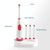 2W Creative Household Waterproof Rotary Electric Toothbrush Set with 4 Replacement Brush Heads & Base, 8500 Revolutions Per Minute(Red) 2W Creative Household Waterproof Rotary Electric Toothbrush Set with 4 Replacement Brush Heads & Base, 8500 Revolutions Per Minute(Red)