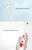 2W Creative Household Waterproof Rotary Electric Toothbrush Set with 4 Replacement Brush Heads & Base, 8500 Revolutions Per Minute(Red) 2W Creative Household Waterproof Rotary Electric Toothbrush Set with 4 Replacement Brush Heads & Base, 8500 Revolutions Per Minute(Red)
