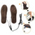 USB Electric Powered Heated Insoles Keep Feet Warm Pad with USB Cable, Size: 43-44 yard(Brown)