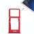 For Vivo X20 SIM Card Tray + SIM Card Tray / Micro SD Card Tray (Red) For Vivo X20 SIM Card Tray + SIM Card Tray / Micro SD Card Tray (Red)