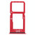 For Vivo X20 SIM Card Tray + SIM Card Tray / Micro SD Card Tray (Red) For Vivo X20 SIM Card Tray + SIM Card Tray / Micro SD Card Tray (Red)