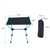 Outdoor Camping Portable Light Folding Table Oxford Cloth Aviation Aluminum Picnic Barbecue Table