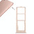 For Vivo Y71 2 x SIM Card Tray + Micro SD Card Tray (Rose Gold)
