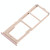 For Vivo Y71 2 x SIM Card Tray + Micro SD Card Tray (Rose Gold)