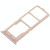 For Vivo Y71 2 x SIM Card Tray + Micro SD Card Tray (Rose Gold)