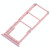 For Vivo Y97 2 x SIM Card Tray + Micro SD Card Tray (Rose Gold)