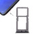 For Vivo X21 SIM Card Tray + SIM Card Tray / Micro SD Card Tray (Black)