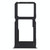 For Vivo X20 Plus SIM Card Tray + SIM Card Tray / Micro SD Card Tray (Black)