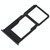 For Vivo X20 Plus SIM Card Tray + SIM Card Tray / Micro SD Card Tray (Black)