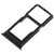 For Vivo X20 Plus SIM Card Tray + SIM Card Tray / Micro SD Card Tray (Black)