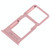 For Vivo X20 Plus SIM Card Tray + SIM Card Tray / Micro SD Card Tray (Rose Gold)