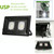 100W Waterproof LED Floodlight Lamp, 2 x 48 LED SMD 2835, Luminous Flux: > 8000LM, PF > 0.9, RA > 80, AC 90-140V(Warm White)