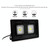 100W Waterproof LED Floodlight Lamp, 2 x 48 LED SMD 2835, Luminous Flux: > 8000LM, PF > 0.9, RA > 80, AC 90-140V(Warm White)