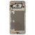 For Galaxy A8 Back Cover with Side Keys & Camera Lens (Gold)