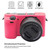 PULUZ Soft Silicone Protective Case for Sony ILCE-6300 / A6400(Rose Red) PULUZ Soft Silicone Protective Case for Sony ILCE-6300 / A6400(Rose Red)