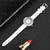CAGARNY 6878 Water Resistant Fashion Women Quartz Wrist Watch with Leather Band(White+Silver)