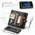 CaseMe-008 Detachable Multifunctional Horizontal Flip Leather Case for Galaxy Note9, with Card Slot & Holder & Zipper Wallet & Photo Frame(Black)
