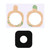 For Galaxy S6 Active / G890 10pcs Back Camera Lens Cover with Sticker