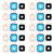 For Galaxy Alpha / G850 10pcs Back Camera Bezel & Lens Cover with Sticker