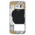 For Galaxy S6 / G920F Back Plate Housing Camera Lens Panel  with Side Keys and Speaker Ringer Buzzer (White)
