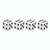Universal 8mm Dice Style Plastic Car Tire Valve Caps, Pack of 4(White)