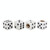 Universal 8mm Dice Style Plastic Car Tire Valve Caps, Pack of 4(White)